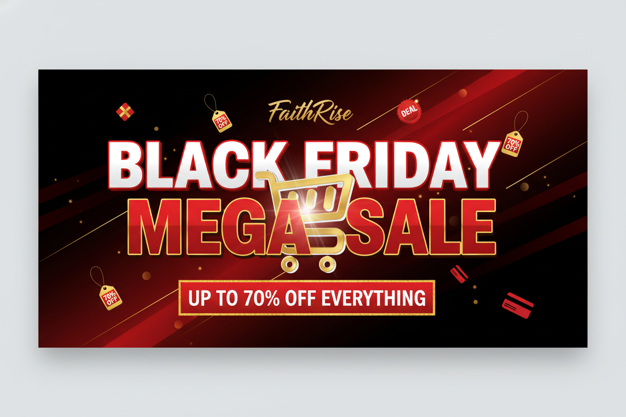 FaithRise Black Friday Banner