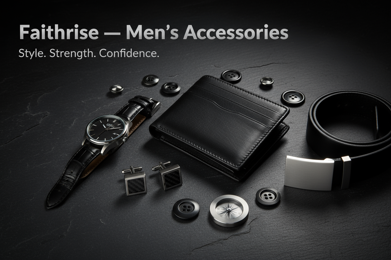 Faithrise Men's Accessories Banner