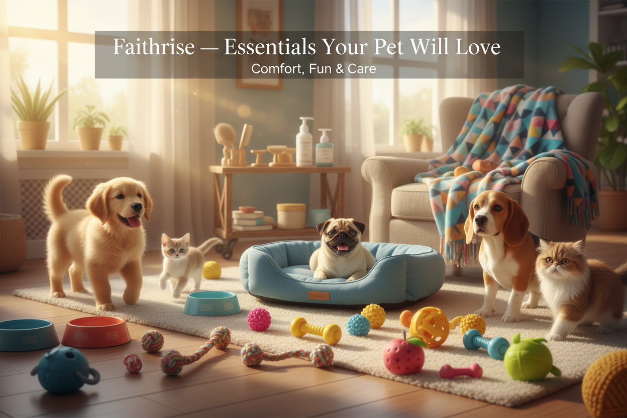 Faithrise Pet Essentials Banner